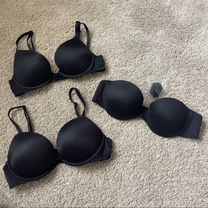 BUNDLE - NWOT - BLACK BRAS